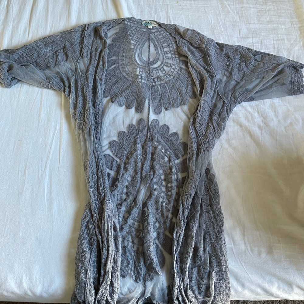 Short sleeve Long cardigan